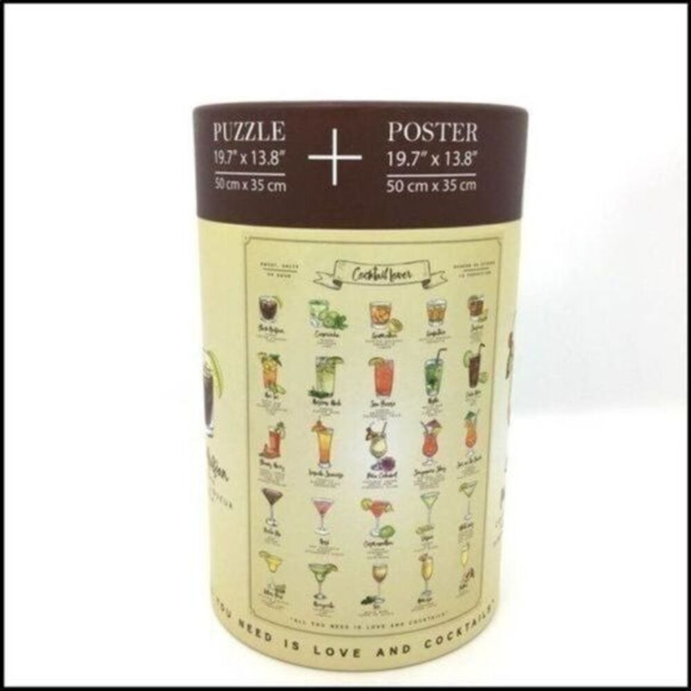 Cocktail Drink Lover 500 Piece Puzzle Jigsaw New